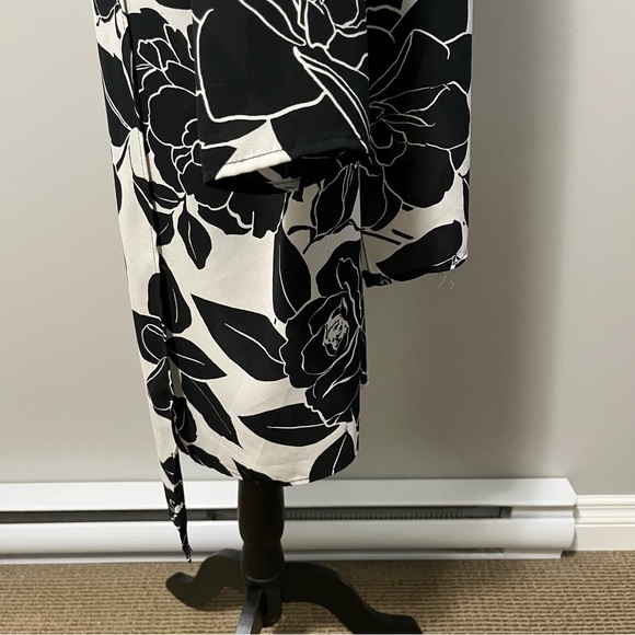 Joseph Ribkoff Floral Print High Low Long Sleeve Tunic Top - Picture 6 of 11